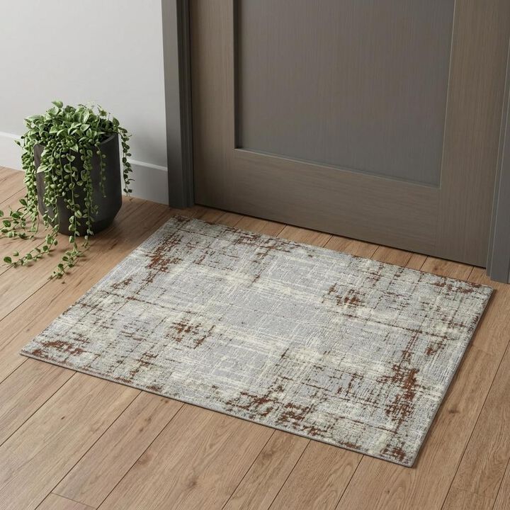 HomeRoots Abstract Area Rug