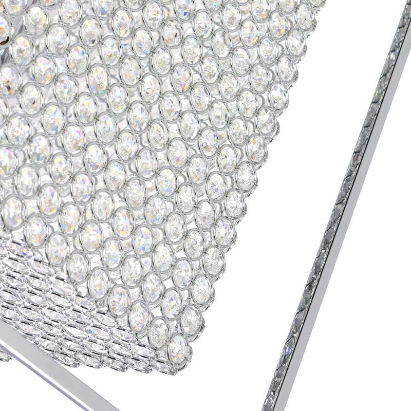 Cube 11 Light Chandelier With Chrome Finish