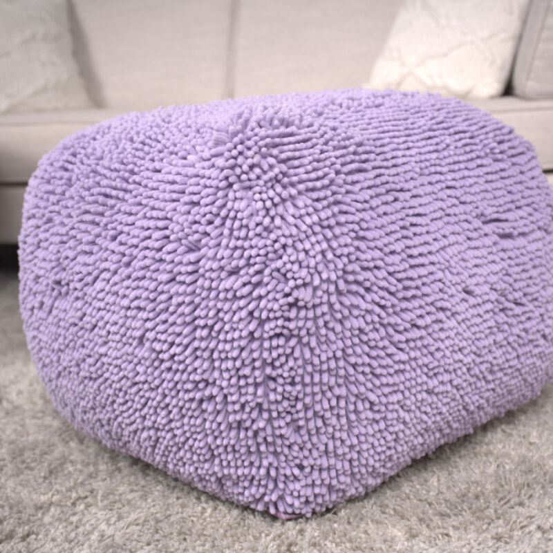 GOODSILO Spongy Microfiber Square Pouf for Comfortable Seating and Stylish Decor image number 1