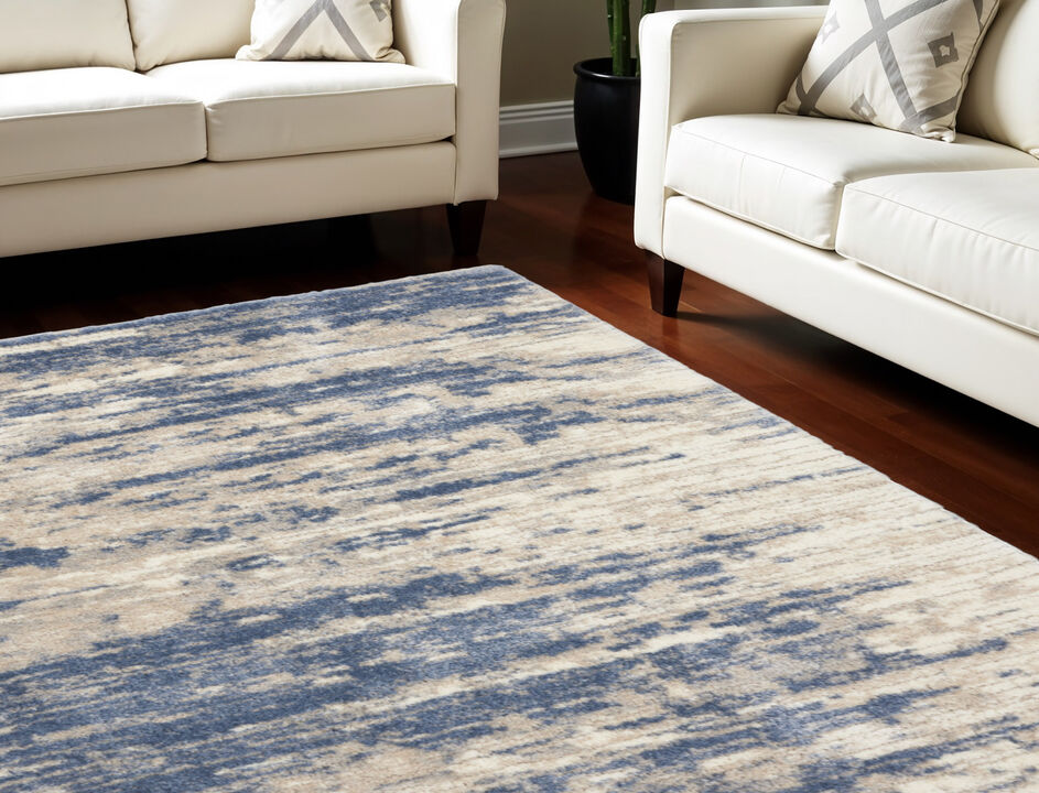 HomeRoots Abstract Shag Area Rug