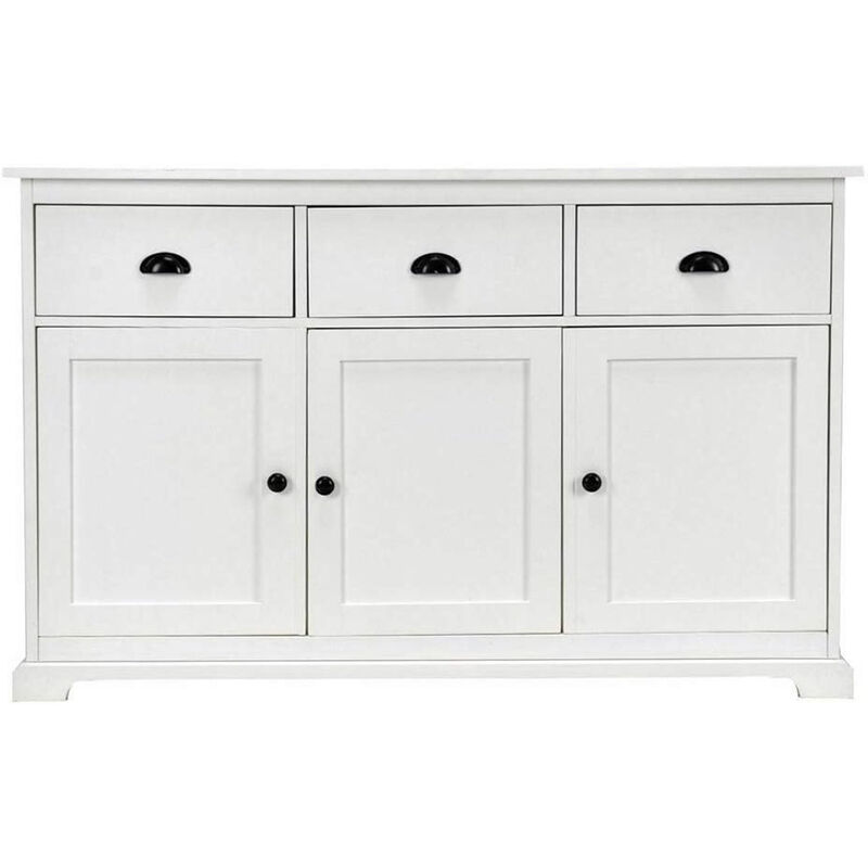 3 Drawers Sideboard Buffet Table Whith Storage Console Cabinet