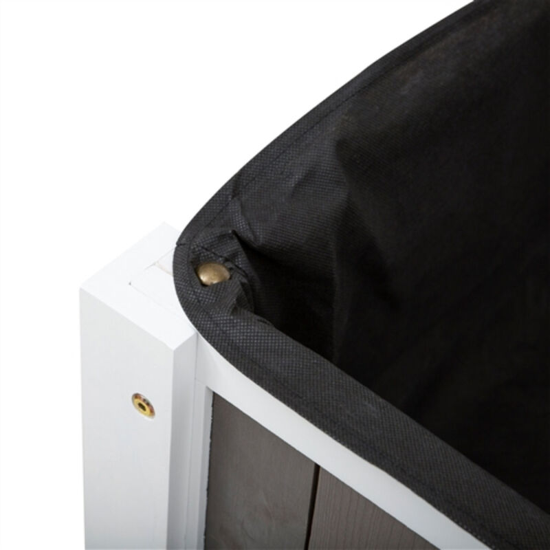 Wooden Raised Garden Planter Bed 2 Level Design for Outdoor Patio or Backyard