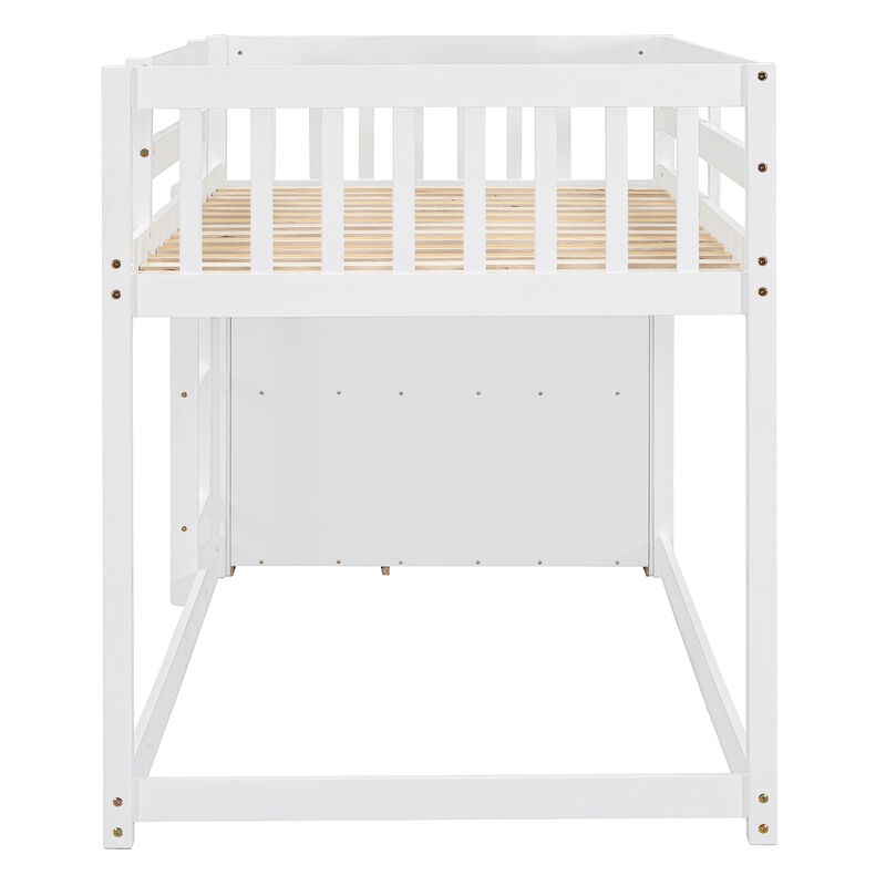 Merax Modern Bunk Bed with 4 Drawers
