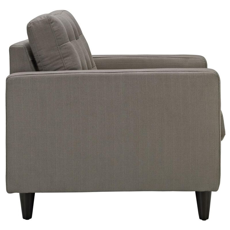 Empress Upholstered Fabric Armchair Gray EEI-1013-GRA image number 5