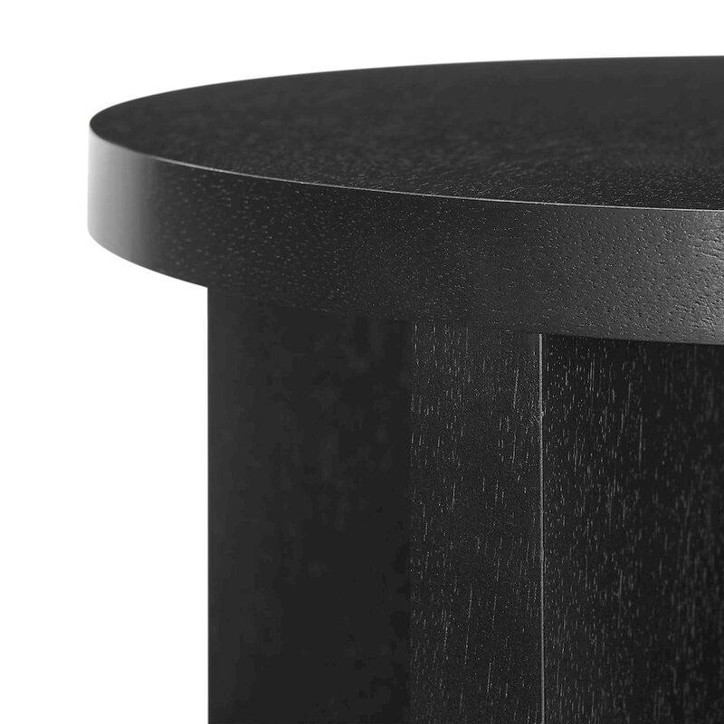 Silas Round Wood Side Table image number 5