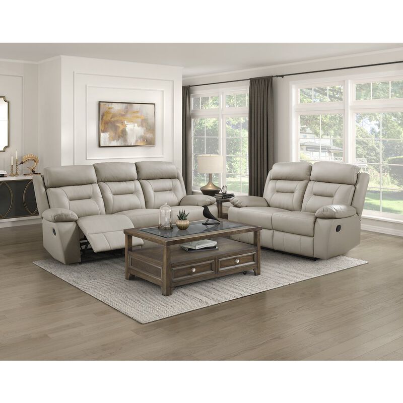 Lexicon Laconia Leather Double Reclining Sofa