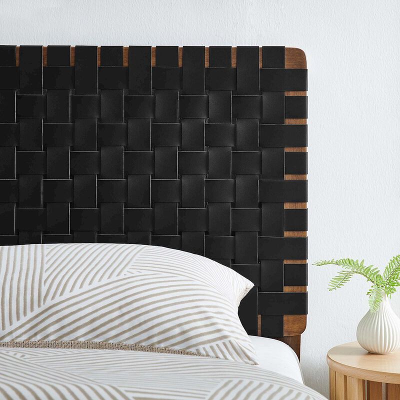 Sparta Weave Vegan Leather Twin Headboard image number 8