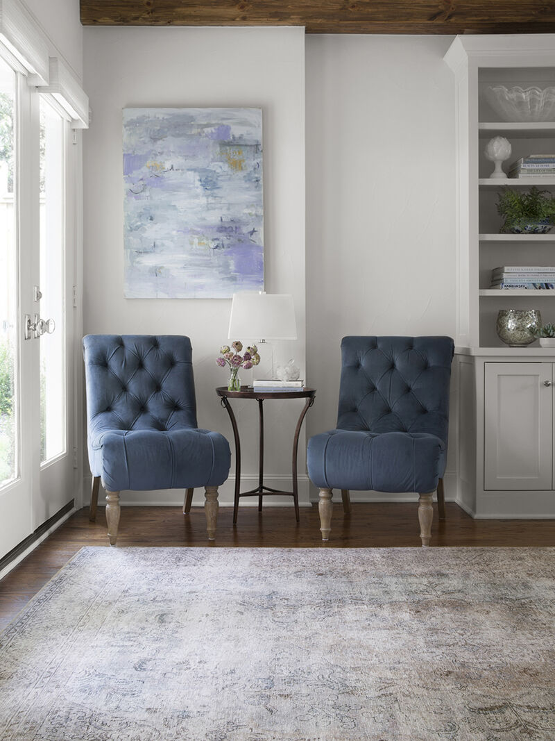 Loren LQ04 Silver/Slate 3'6" x 5'6" Rug