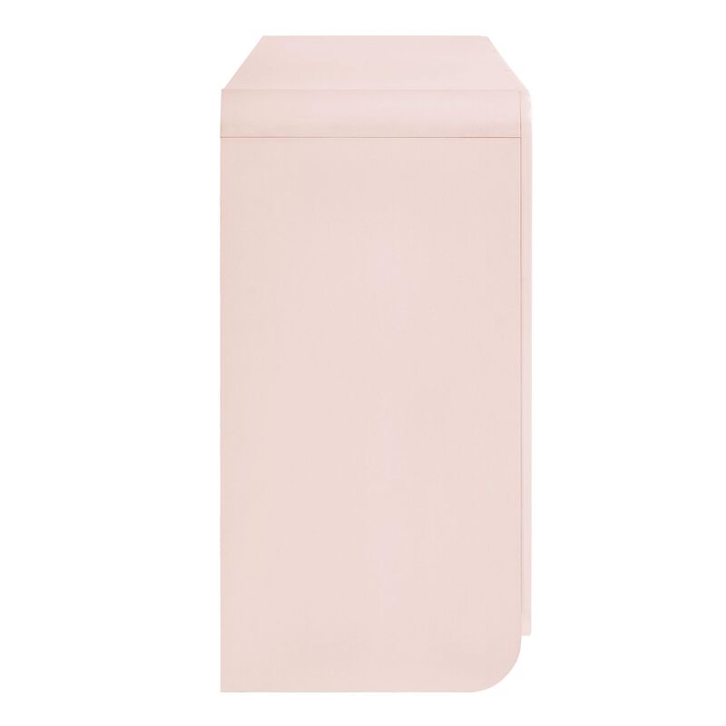 Dahlia 55" Fluted Sideboard Cabinet in Soft Pink image number 5