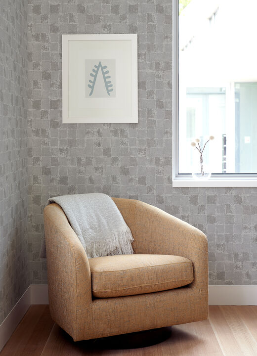 Varak Silver Textured Wallpaper (Set of 2)