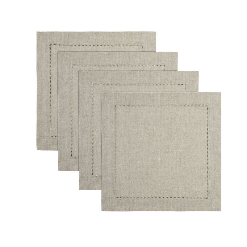 Linen Square Placemats - Classic Hemstitch
