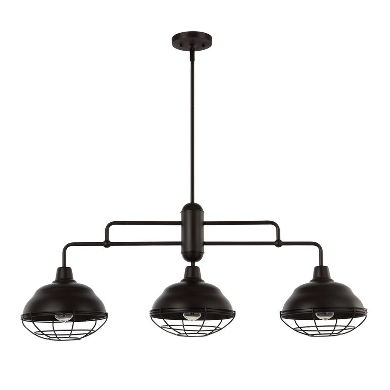 Levi Industrial Farmhouse Iron LED Pendant