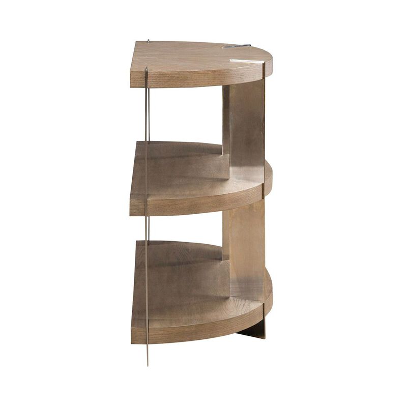 Liberty Furniture Harlow Living Room Sofa Table  - Sandstone & Satin Nickel image number 3
