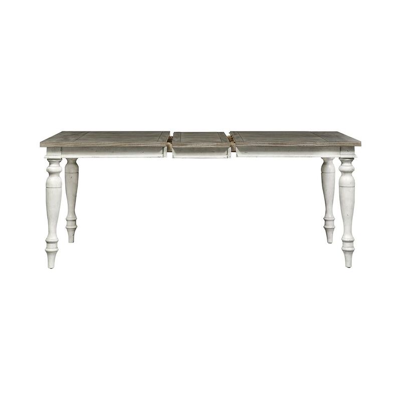 Liberty Furniture Whitney Rectangular Leg Table in Antique Linen w/ Weathered Gray image number 5