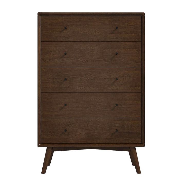Ashcroft Furniture Co Caroline Mid Century Modern Solid Wood Dresser