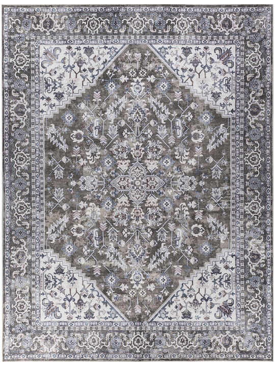 Machine Washable Series 1 SR104 Olive 9'2" x 12' Rug