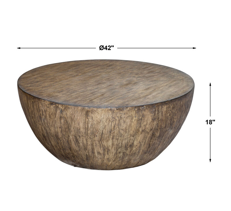 Lark Round Wood Coffee Table