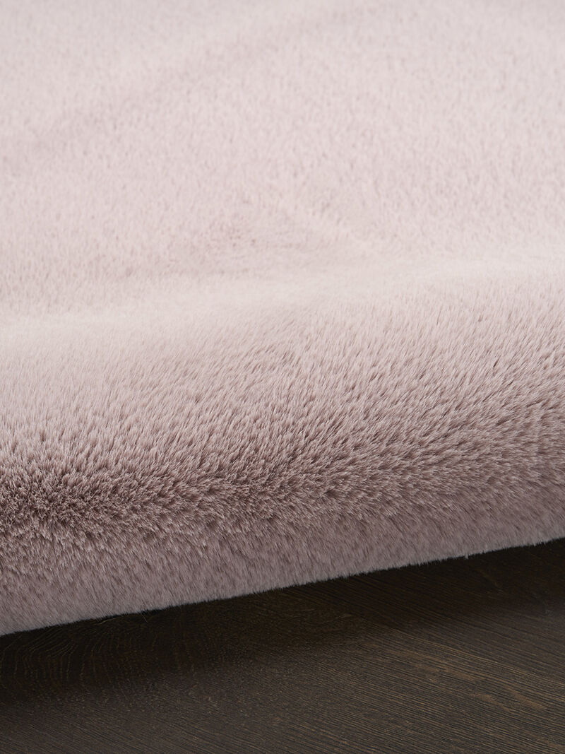 Soft Plush Rabbit Fur SFF01 Lavender 4' x 6' Rug