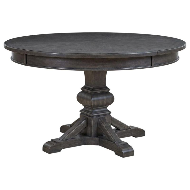 Liberty Furniture Pedestal Table Set in Rubberwood Solids & Split Heart White Oak Veneers image number 0