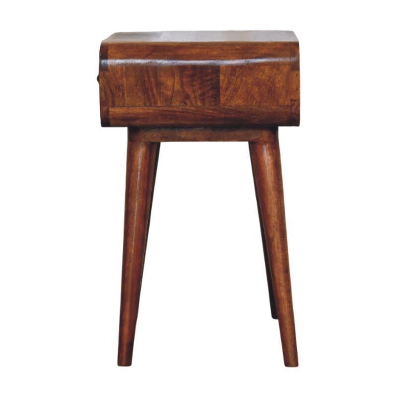 Artisan Furniture Solid Wood Avora Chestnut Nightstand with 1 drawer