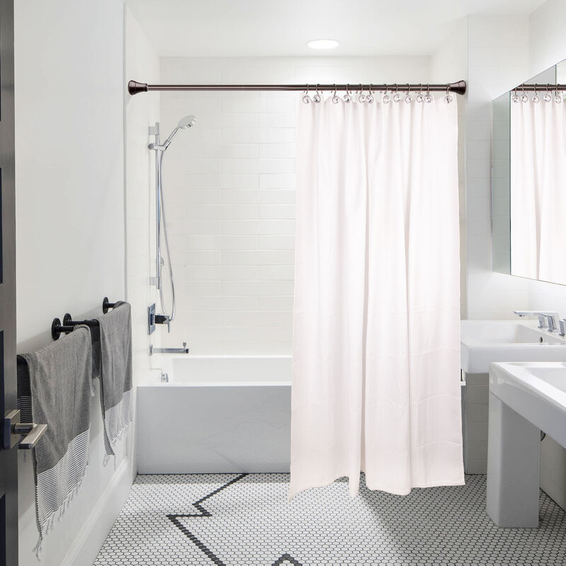 Utopia Alley Rust-Resistant Metal Shower Curtain Hooks with Large Crystal, Set of 12 image number 6