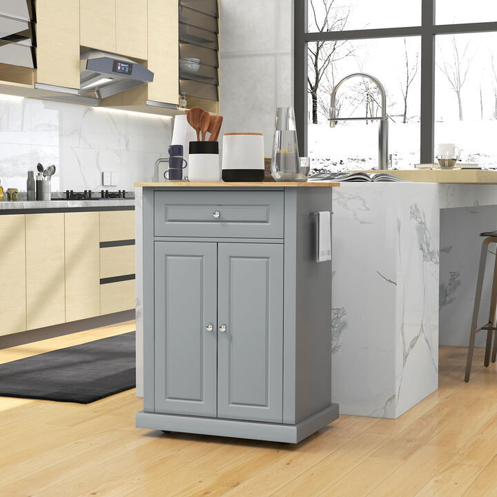 Hivvago Multi-Functional Kitchen Cart with Drawer and Towel Racks