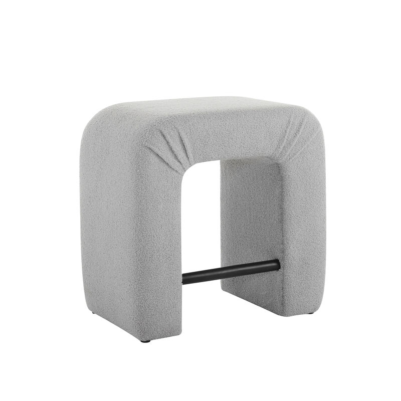 Merax Boucle Stool 2 Pieces Dining Chairs