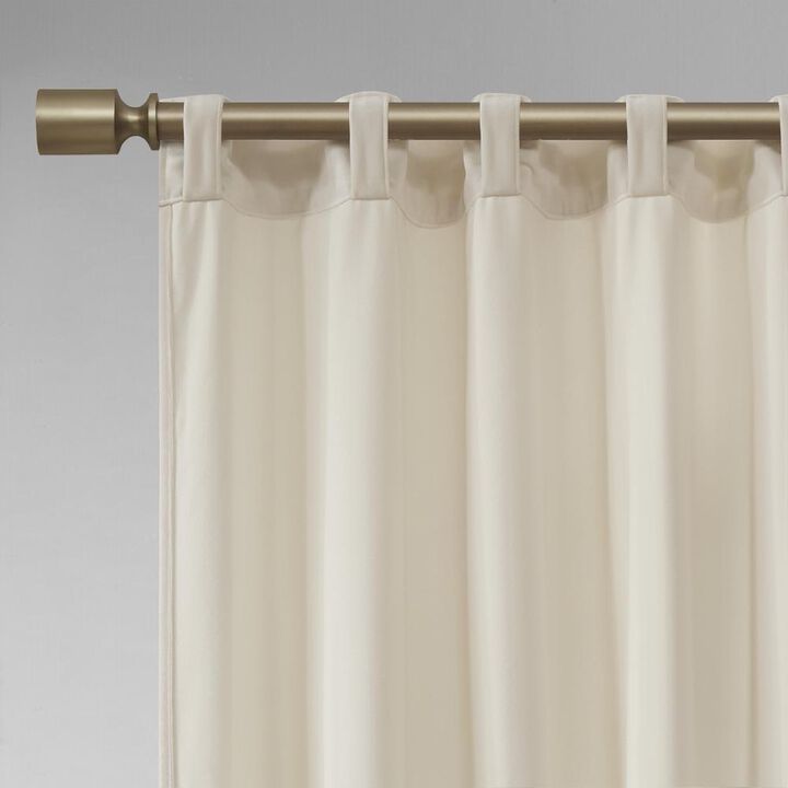 Belen Kox Luxe Ivory Velvet Window Panel Pair, Belen Kox