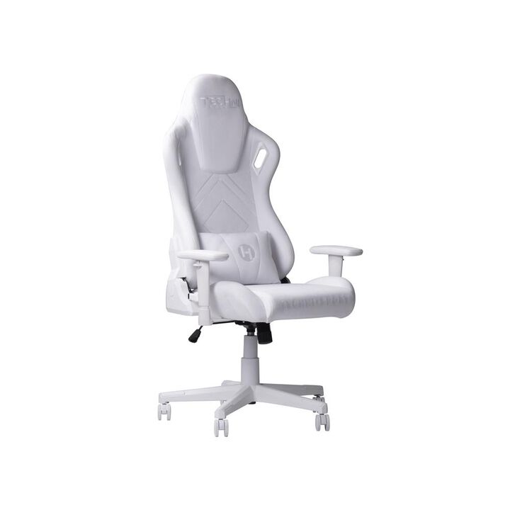 Techni Sport Velvet Gaming Chair - White