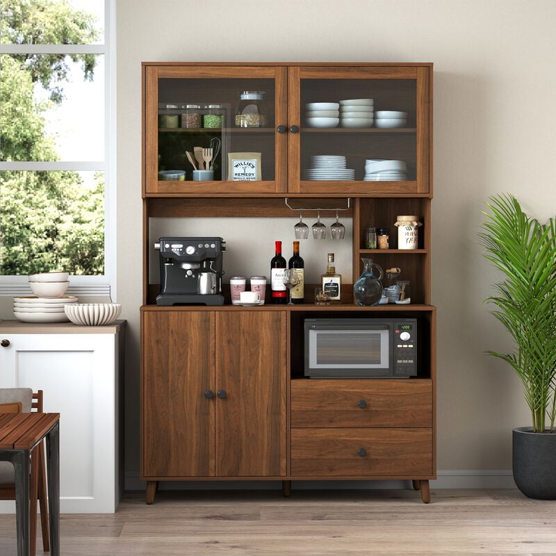Fumbag Modern Hutch‑Style Kitchen Buffet Cabinet image number 3