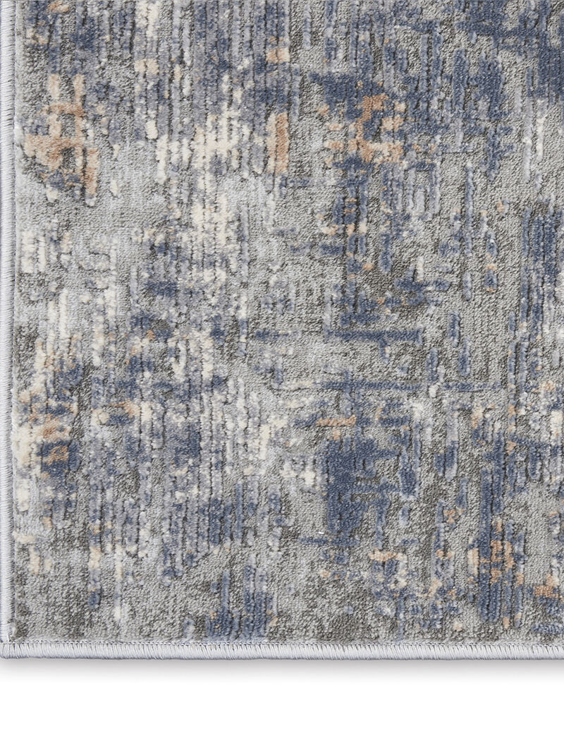 Rustic Textures RUS01 Gray/Beige 7&rsquo;10&rdquo; x Round Rug