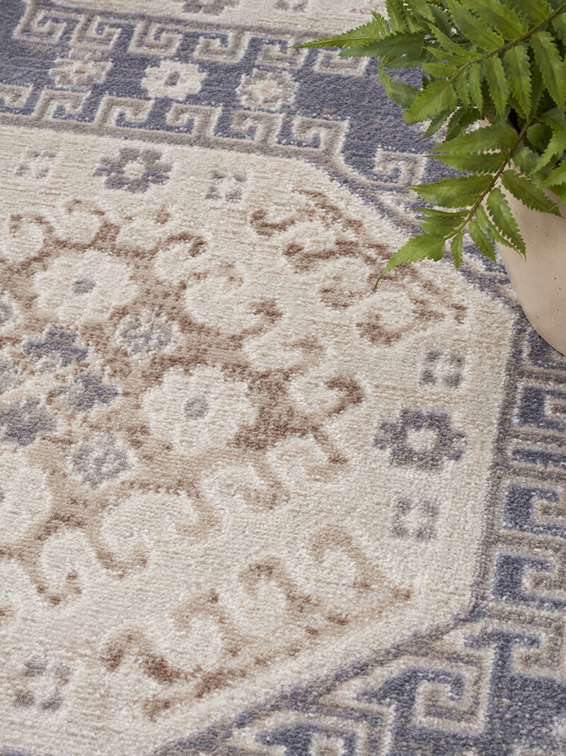 Serenity Home SRH01 Ivory/Blue 3'11" x 5'11" Rug