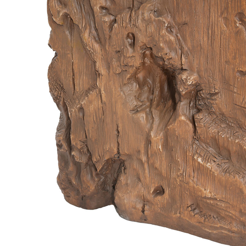 Christopher Knight Home Chasey Rustic Outdoor Stump Shape Lightweight Concrete Side Table image number 7