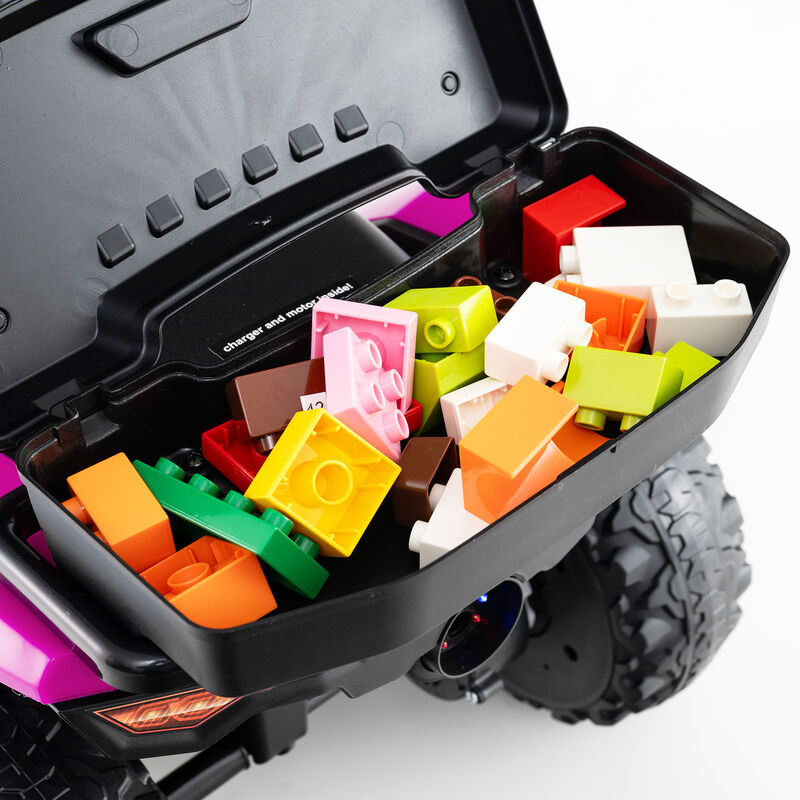 6V Electric Kids Ride-On ATV with Spray Feature, Storage Box and Music image number 4