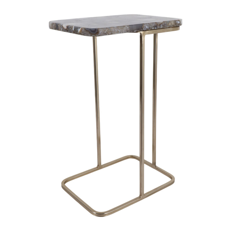 24x15 Agate Top C-Table image number 1