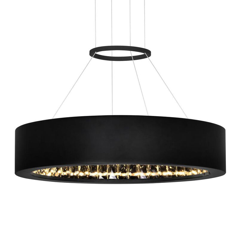 CWI Lighting Rosalina LED Chandelier With Matte Black Finish