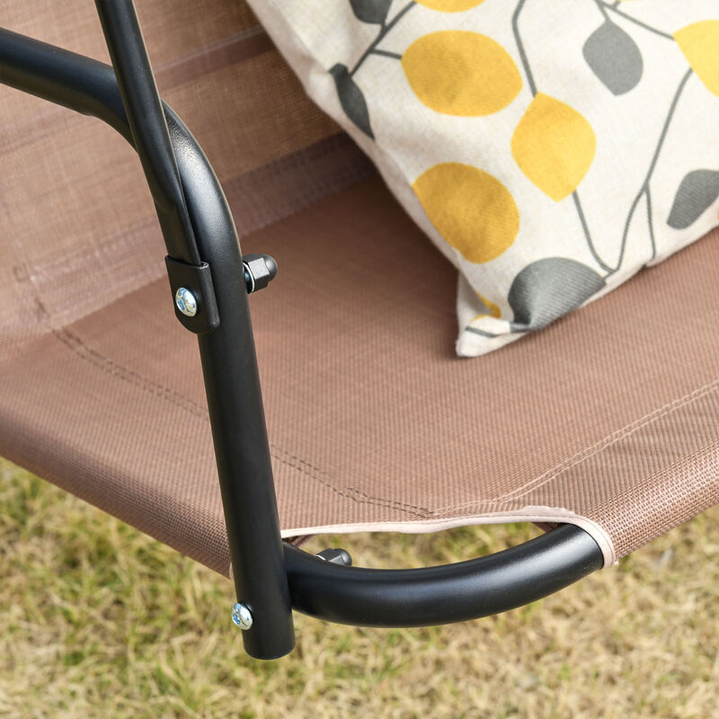 Hivvago 2-Seat Patio Swing with Adjustable Canopy image number 7