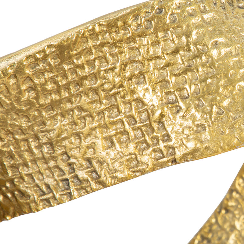 Metal 8" Twisted Hammered Ring image number 4