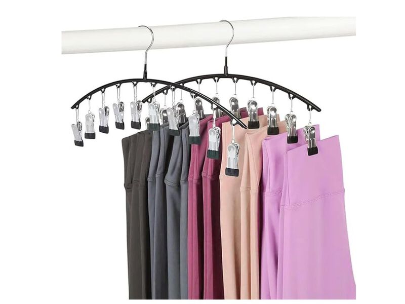 Legging Hangers For Closet Organizer, Hat Hangers For Closet 2 Pack With 10 Clip image number 0