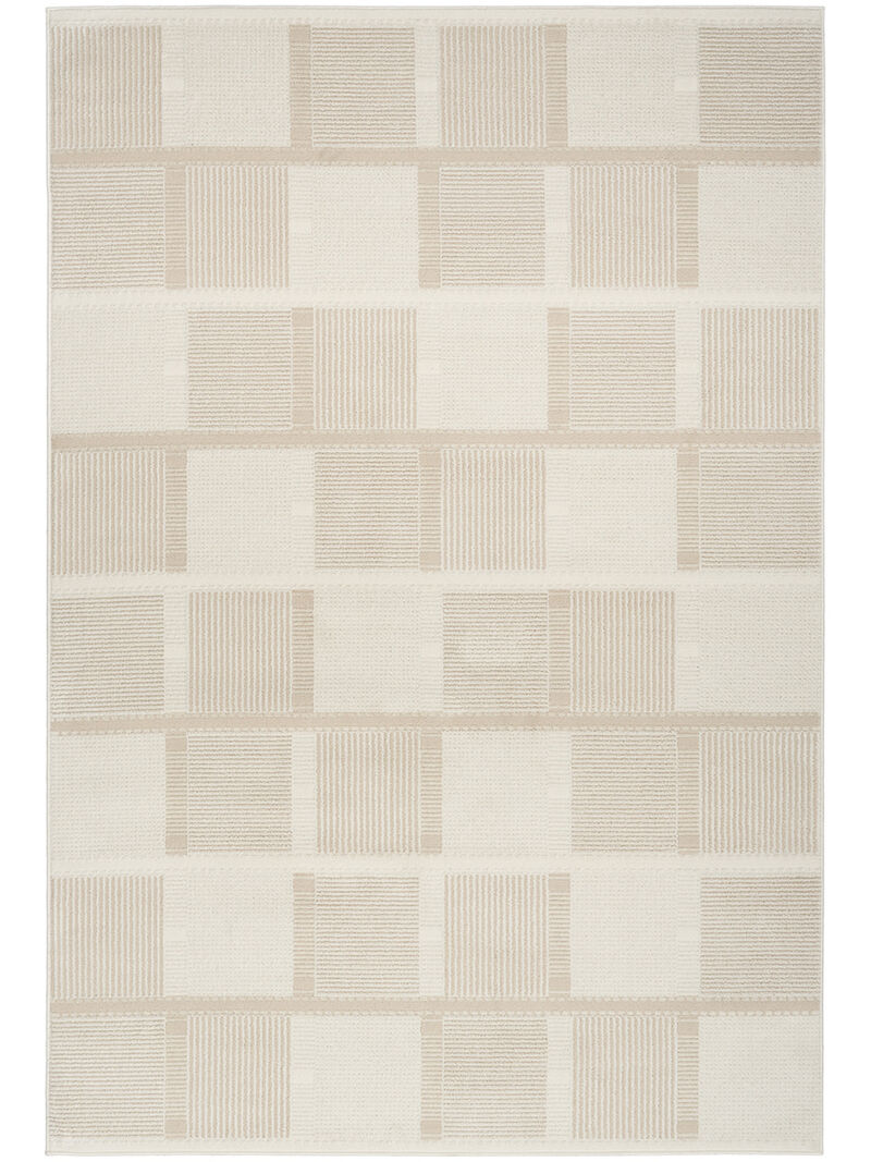 Nordic NRC09 Ivory/Taupe 4' x 6' Rug