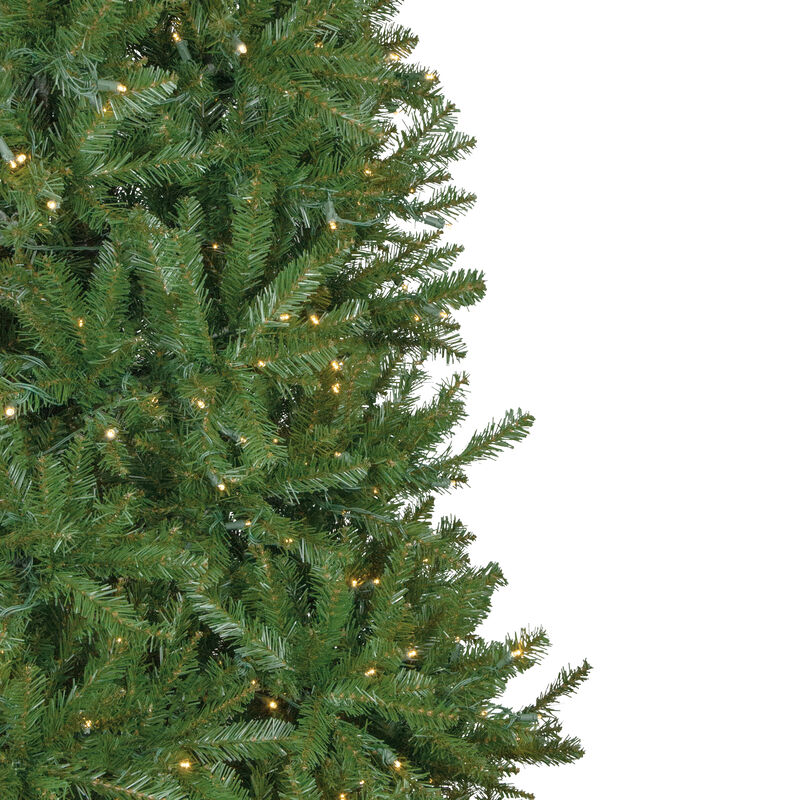 7.5' Pre-Lit Rockwood Pine Artificial Christmas Tree  Clear LED Lights