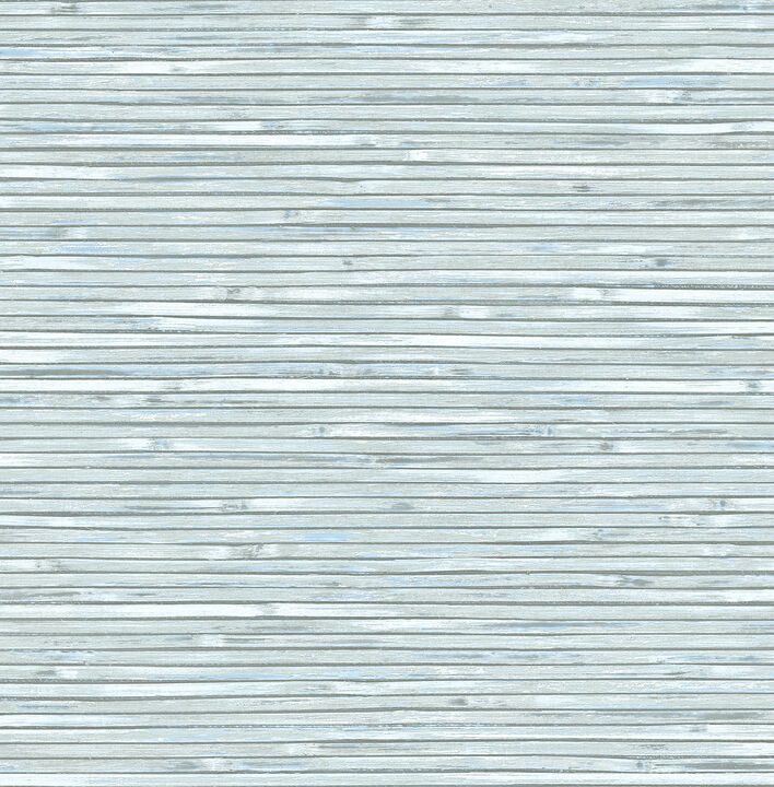 Bellport Sky Blue Wooden Slat Wallpaper (Set of 2)