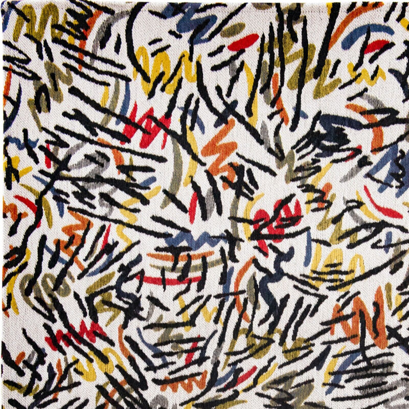 HomeRoots Abstract Non Skid Area Rug image number 3