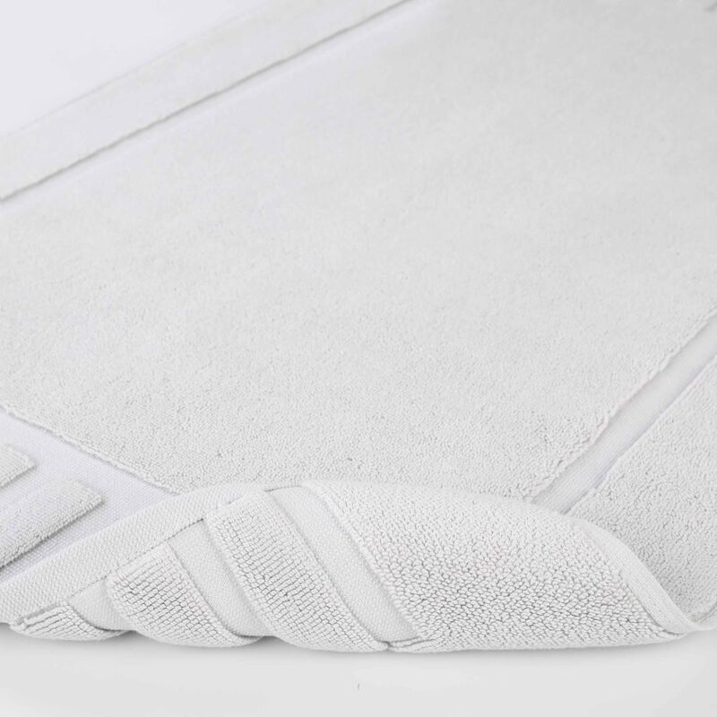 Modern Absorbent Cotton Bath Mat Set of 2 with Washable Fabric image number 3