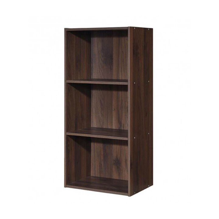 Cube Bookcase 3-Tier with Adjustable Shelves for Office or Home