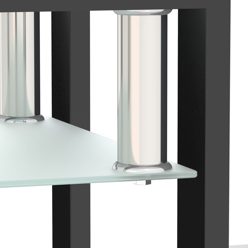 Streamdale Modern Tempered Glass Square Coffee Table Set image number 8