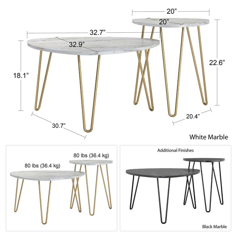 Novogratz Athena Nesting Tables