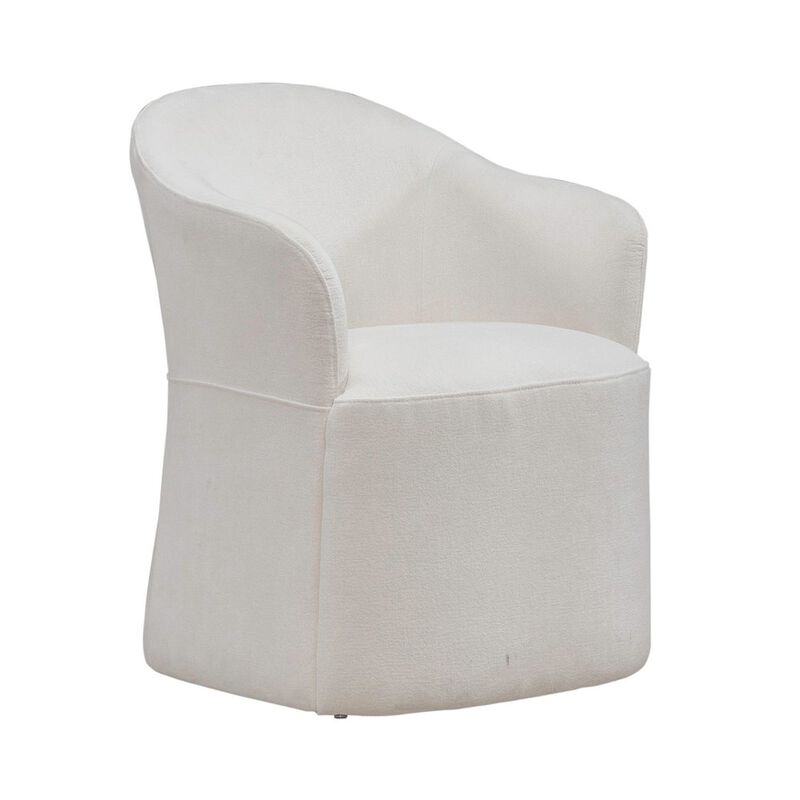 Liberty Furniture Accent Dining Chairs with Castors - Squared Arm - Ivory Upholstry - Set of Four image number 0