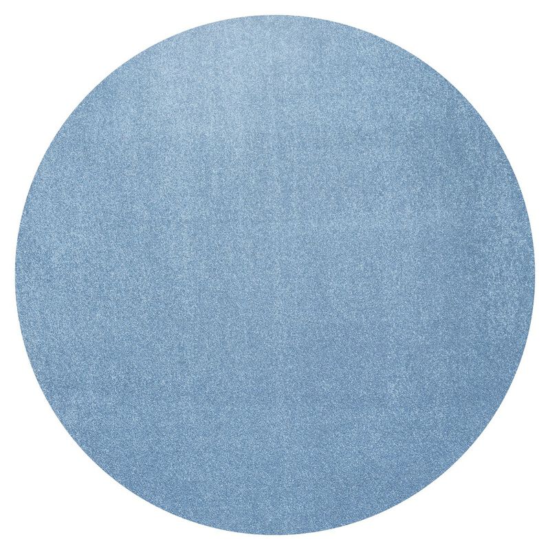 Haze Solid Low Pile Round Area Rug