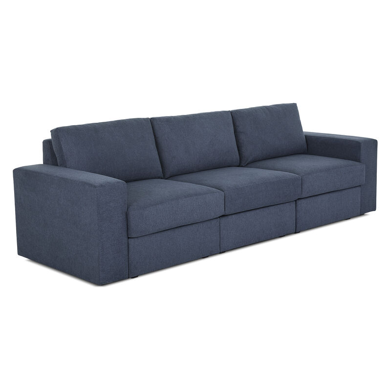 Flex Denim Sofa with Wide Arm